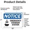 Signmission Emergency Eyewash Station Sign With Symbol, 10 in W x Rectangle, Vinyl Decal OS-2PACK-NS-D-710-L-11832 - alternate 5